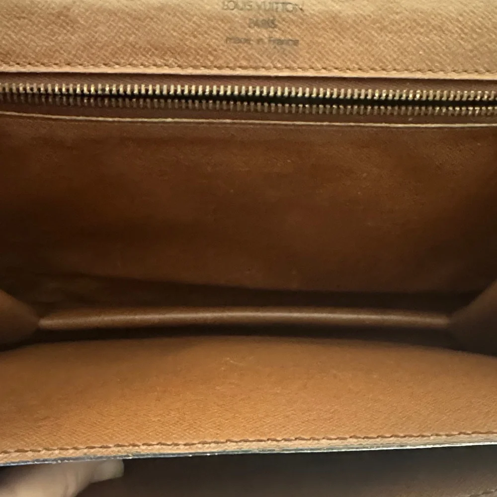 Louis Vuitton Black and Brown Monogram Satchel - Picture 11 of 13